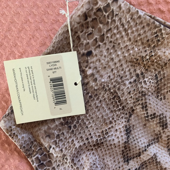 Mara Hoffman Lydia Bikini Bottom Snake Print XL - Picture 2 of 4